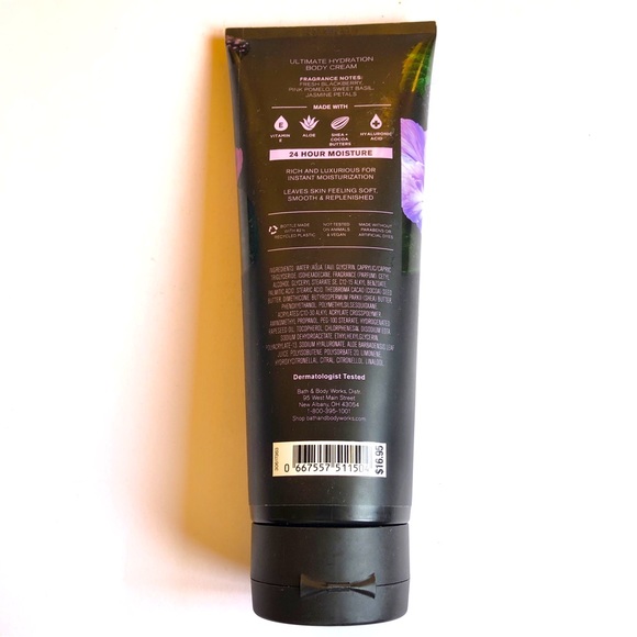 2/$24 NEW Bath & Body Works BLACKBERRY & BASIL Body Cream 8 oz - Picture 6 of 13